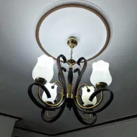 لوستر ۴ شاخه|لوستر و چراغ آویز|باقرشهر, |دیوار