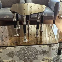 میز جلو مبلی با سه تا عسلی