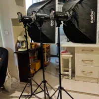 تجهیزات کامل نور فلاش سافت باکس و ... GODOX|دوربین عکاسی و فیلمبرداری|تهران, تهرانپارس غربی|دیوار