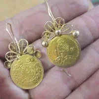 گوشواره طلای احمدشاه قاجار|جواهرات|تهران, بهارستان|دیوار