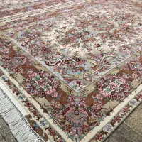 (فرش فرزین)جفت۶متری خطیبی۴۰رج،گل ابریشم،بافت تبریز|فرش|تبریز, |دیوار