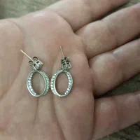 گوشواره های شیک نقره چشمگیر وجذاب