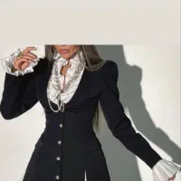 مانتو ترک بارونی کت زنانه وست پیراهن