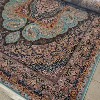 فرش ۹ متری تکی و ۱۲ متری تکی رنگ فیروزه ایی