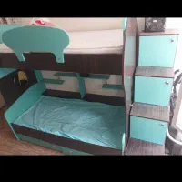 تخت ۲ طبقه|تخت و سرویس خواب|قزوین, |دیوار
