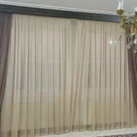 پرده با حریر خارجی|پرده، رانر، رومیزی|قم, پردیسان|دیوار
