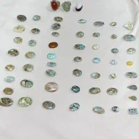 نگین و انگشتر فیروزه و انگشتر عقیق یمن پرتقالی