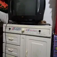 گازسه شعله وتلویزیون ال جی ۲۱ اینچ|تلویزیون و پروژکتور|کرمانشاه, |دیوار