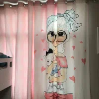 دو عدد روتختی کامل و پرده ست