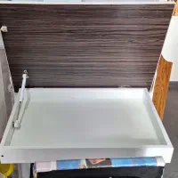 میز تحریر تاشو   و صندلی طرح سگ های نگهبان|میز تحریر و کامپیوتر|محمدیه-قزوین, |دیوار