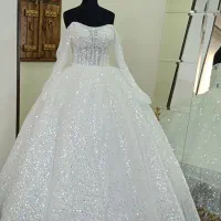 لباس عروس یقه قایقی عربی|لباس|کرج, کوی زنبق|دیوار