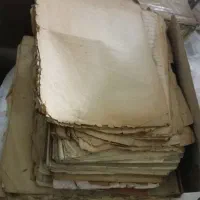 قولنامه قدیمی  و کاغذ قدیمی خام و اسناد تمبر دار