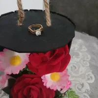 انگشتر تک نگین زیبا طلا