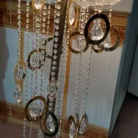 آباژور آبشاری طلایی|چراغ خواب و آباژور|قم, باسکول|دیوار