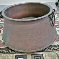 دیگ مسی عتیقه سه منه وزن دیگ 15 کیلو