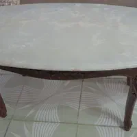دو عدد میز سنگ مرمر ایرانی - قدیمی، خاص و با ارزش|مبلمان خانگی و میز عسلی|رشت, گلسار|دیوار