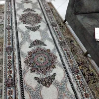 کناره فرش چهار متری زمینه طوسی فیلی