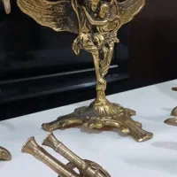 دکوری برنزی دولفینهاتوپرهستندحکاکی شده|صنایع دستی و سایر لوازم تزئینی|تهران, آزادشهر|دیوار