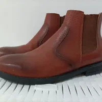 نیم بوت چرم مردانه