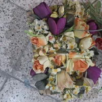 دوعددگلدان مصنوعی