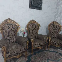 مبل سلطنتی ۹نفره|مبلمان خانگی و میز عسلی|رباط‌کریم, رباط‌کریم|دیوار