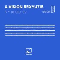 بک لایت تلویزیون ایکس ویژن مدل 55XYU715