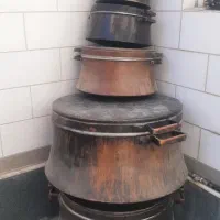 دیگ مسی قدیمی کلکسیون