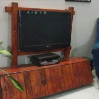 میز تلویزیون تمام چوب