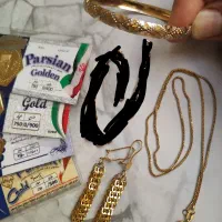 طلا النگو زنجیر گوشواره و سکه