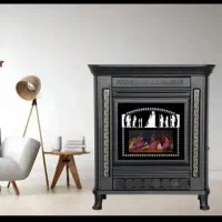 بخاری گازی طرح شومینه