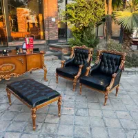 مبلمان اداری کلاسیک میزمدیریت ومبل سناتورچهاردانگه|دفتر کار|تهران, شهرک شریفی|دیوار