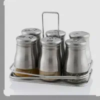 جا ادویه ای استیل وشیشه