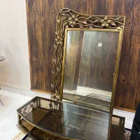 تخت دونفره فرفوژه همراه اینه و پاتختی|تخت و سرویس خواب|مشهد, راهنمایی|دیوار