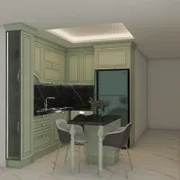 کابینت زیتونی نئوکلاسیک|مصالح و تجهیزات ساختمان|بابل, |دیوار