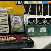 پک دوربین مداربسته3تایی با کل لوازم گارانتی10ساله