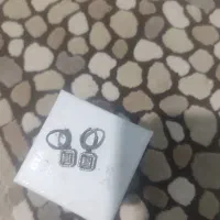 گوشواره نقره طرح جواهر|جواهرات|سنندج, |دیوار