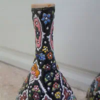 گلدان سفالی میناکاری|صنایع دستی و سایر لوازم تزئینی|تهران, علم و صنعت|دیوار