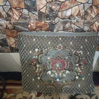 گلیم فرش فانتزی و پشتی شاه نشین|گلیم، جاجیم، گبه|شیراز, نصرآباد|دیوار