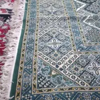 فرش ۱۲متری سالم سبز ویدونه سرمه ای ۹متری|فرش|قهدریجان, |دیوار