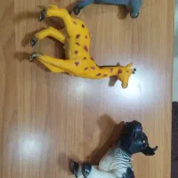 سه عروسک حیوانات(گاو،زرافه،الاغ) برای کودکان