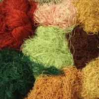 ابریشم رنگی رنگ ثابت هم گل وسرچله