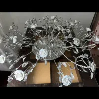 لوستر طرح گل رز|لوستر و چراغ آویز|بجنورد, |دیوار