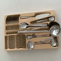 دوجعبه سرویس قاشق چنگال۱۲۵ پارچه استیل برای جهیزیه|ظروف سرو و پذیرایی|تهران, بهار|دیوار