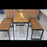 میز صندلی چوبی