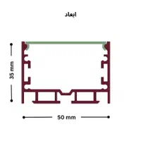 پروفیل چراغ لاین نوری / لاینر|لامپ و چراغ|اصفهان, باغ نگاره|دیوار