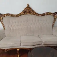 مبل سلطنتی 7 نفره، به همراه میز عسلی|مبلمان خانگی و میز عسلی|لاهیجان, لیل|دیوار
