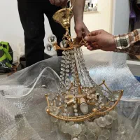 شش عدد لوستر آنتیک جنس برنج