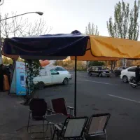 چتر سایبان جنس نانو برزنت و مشمع ۲،۲.۵،۳متری