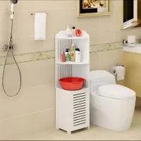 استند کنجی کمد داذ120حمام توالتpvcشلف ضدآب کابینتی