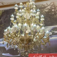 لوستر ۵شاخه ۱۰شعله برنز (ضمانت رسمی)|لوستر و چراغ آویز|قزوین, |دیوار
